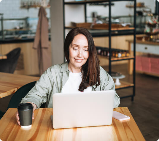 Digital marketing planning on laptop